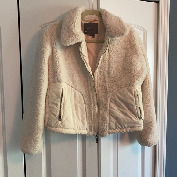 anthropologie fuzzy jacket